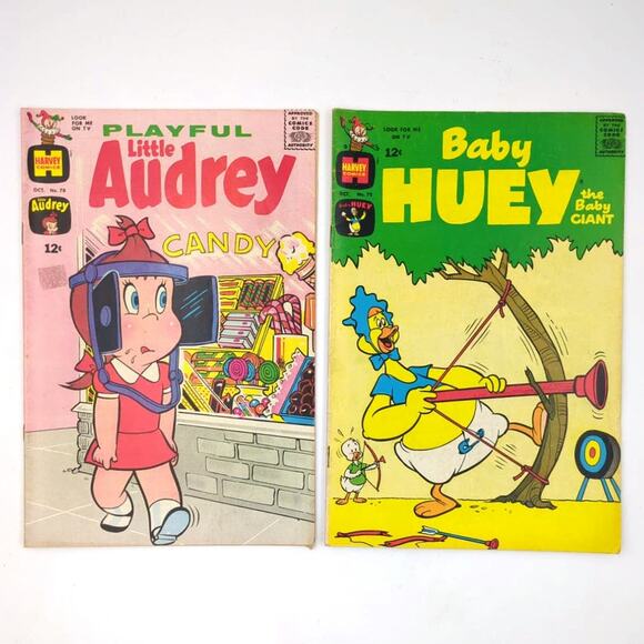 6 Silver Age Harvey Comic Lot Hot Stuff Casper Sad Sack Baby Huey Audrey 60s 70s - Picture 4 of 7